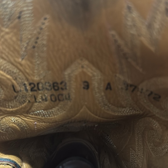 Lucchese Men’s Ostrich Quill Boots Round Toe Cowboy Western Classic Size 9A - Picture 15 of 15